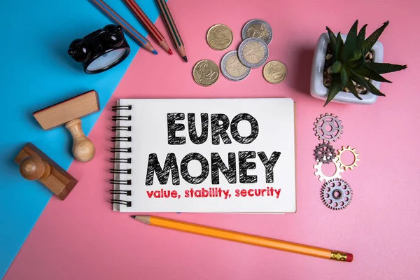 Euro Money. Value, stability and security concept