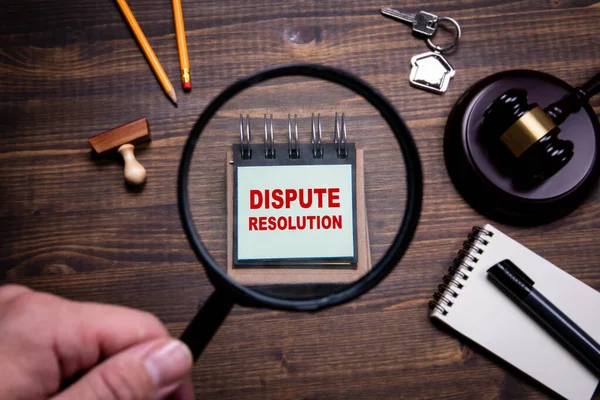 Dispute resolution. Lawyers, litigation, law and justice concept — Stock Photo, Image