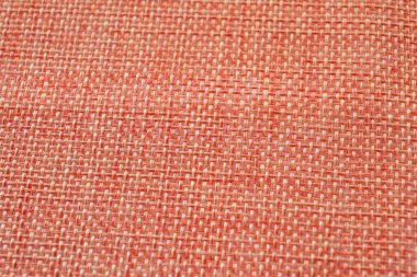 Turuncu tekstil. Dekorasyon, nakış, arka plan ve yaratıcı işler için kumaş