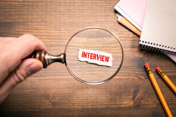 Entrevista. Busca de emprego, oportunidades de carreira e conceito de promoção — Fotografia de Stock