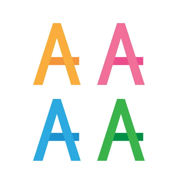 Lettre A Logo Icône Design — Image vectorielle