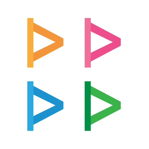 Letra D logo icono de diseño — Vector de stock