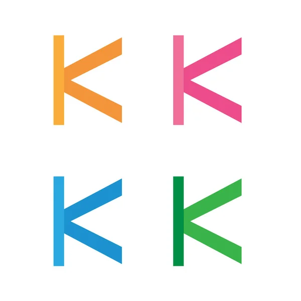 Letter K logo pictogram ontwerp — Stockvector