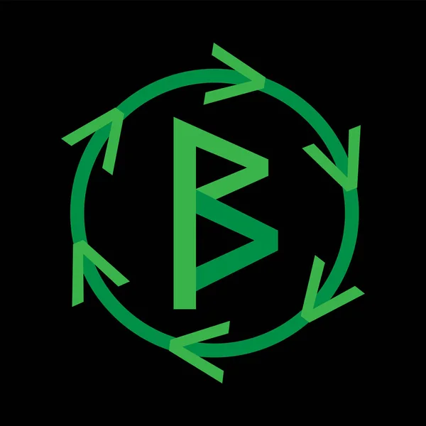 Buchstabe B Logo Icon Design — Stockvektor