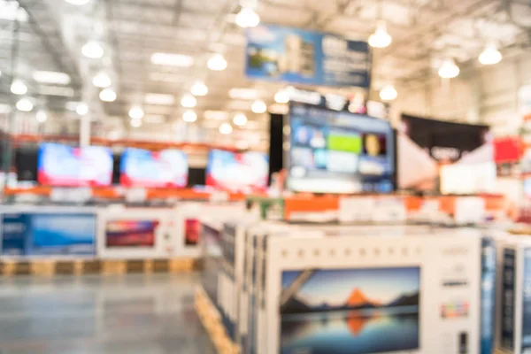 Tvs Grandes Borradas Gordura Tela Exposição Loja Por Atacado Eua — Fotografia de Stock