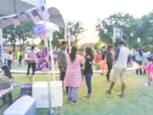 Motion Difuminó Diversos Grupos Residentes Locales Evento Celebración Del Julio — Foto de Stock