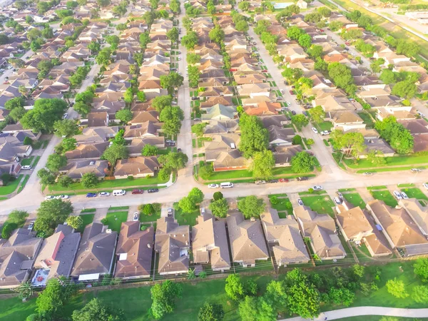 Vista Aérea Enorme Parque Cerca Casas Residenciales Houston Texas Recreación —  Fotos de Stock