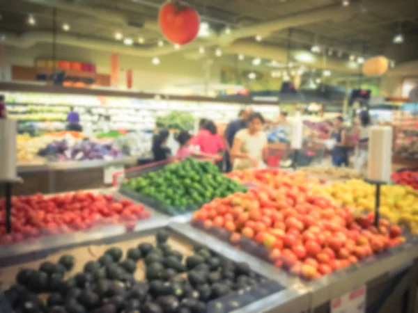 Elmosódott Mozgás Különböző Friss Gyümölcsök Helyi Élelmiszer Áruház Usa Ban — Stock Fotó