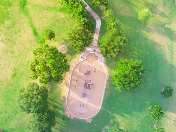 Luftaufnahme Eines Großen Kinderspielplatzes Harwin Park Houston Texas Ein Erhöhter — Stockfoto