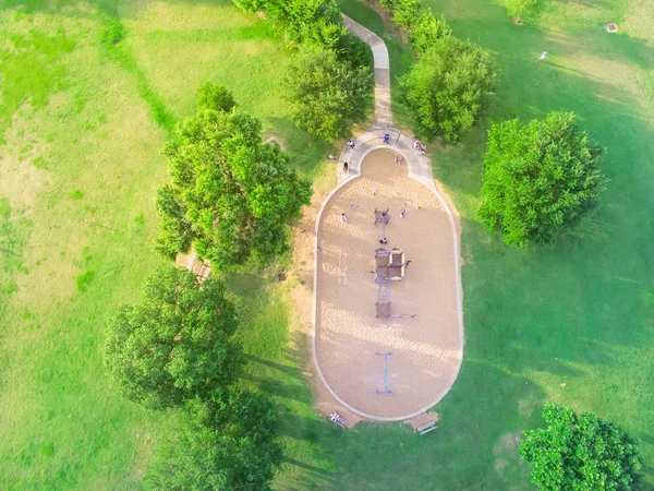 Légi Felvétel Nagy Kid Játékok Játszótér Park Attila Houston Texas — Stock Fotó