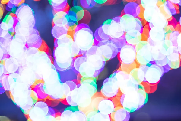 Fondo Abstracto Con Bokeh Circular Colorido Decoración Ligera Navidad Vacaciones — Foto de Stock