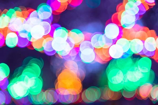 Fundo Abstrato Com Bokeh Circular Colorido Decoração Luz Natal Férias — Fotografia de Stock