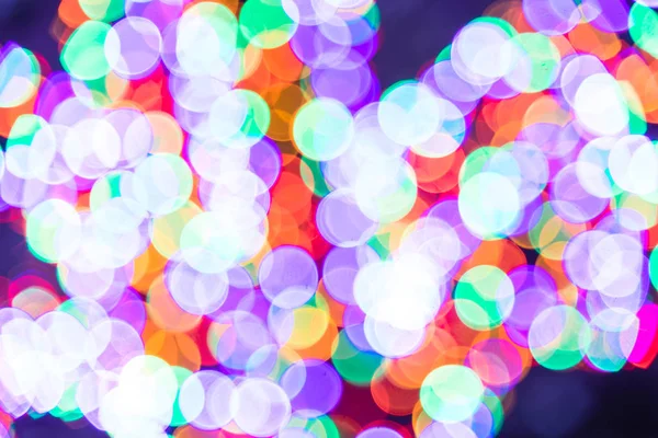 Fundo Abstrato Com Bokeh Circular Colorido Decoração Luz Natal Férias — Fotografia de Stock