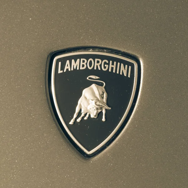 Dallas Jul 2018 Logotipo Primer Plano Modelo Aventador Gris 2018 — Foto de Stock