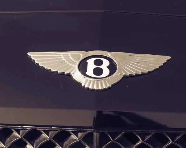 Dallas Jul 2018 Close Logo Auf Bentley Luxus Car Ein — Stockfoto