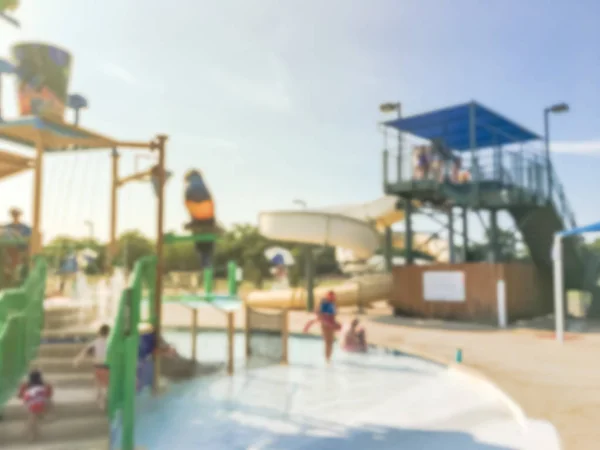 Burred Abstract Outdoor Pools Play Area Slides Lap Lanes Summer — Stock Photo, Image