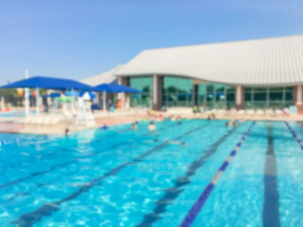 Burred Abstract Outdoor Pools Play Area Slides Lap Lanes Summer — Stock Photo, Image