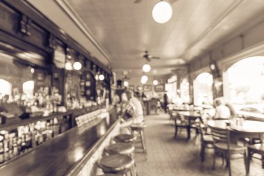 Vintage sesi bulanık özgün İrlanda kahvesi Restoran San Francisco, Kaliforniya, ABD
