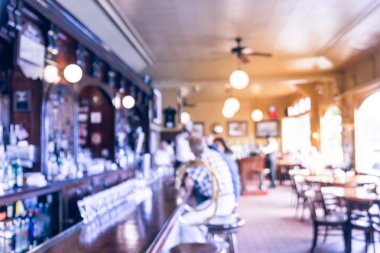 Sayaç-in San Francisco, ABD orijinal İrlanda kahvesi Restoran Bar bulanık hareket
