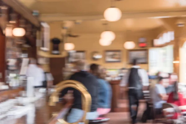 Motion Blurred Busy Original Irish Coffee Shop San Francisco California — Stock Photo, Image