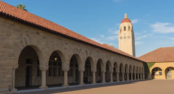 Vista Panorámica Torre Hoover Universidad Stanford Palo Alto California Atardecer —  Fotos de Stock