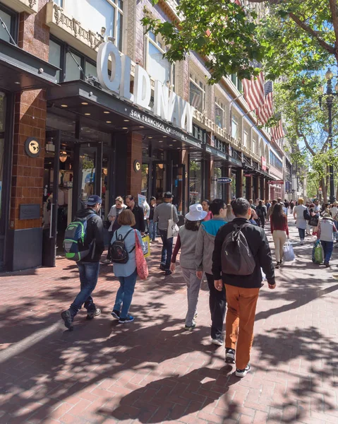 San Francisco Eua Jul 2018 Busy Old Navy Store Historic — Fotografia de Stock