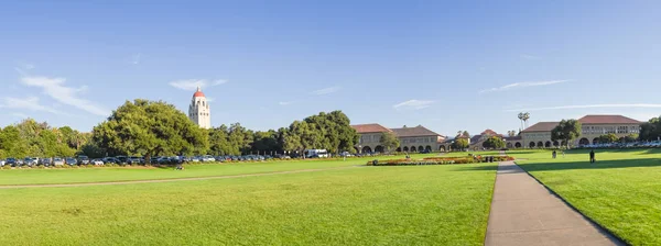 Californie Jul 2018 Panorama Oval Pelouse Verte Sur Campus Université — Photo