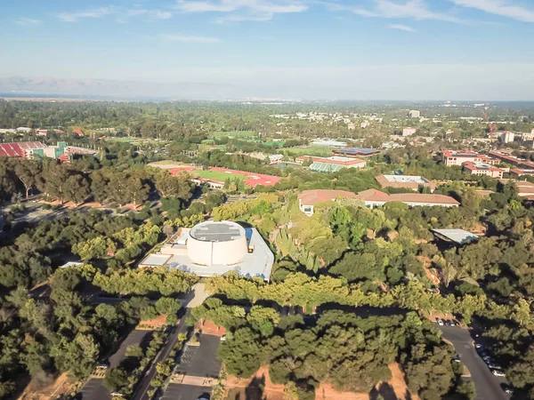 Vista Aérea Universidad Stanford California Atardecer —  Fotos de Stock