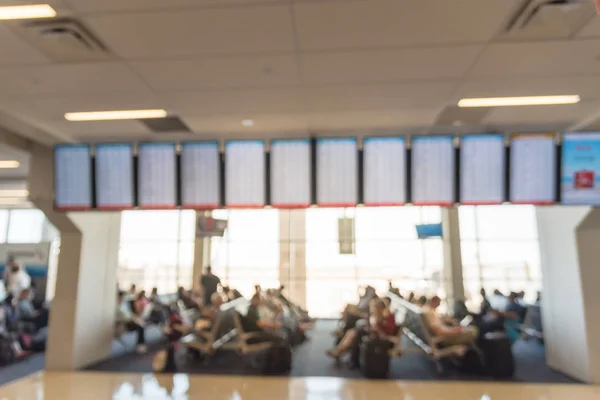 Passagers Mouvement Flou Aire Attente Aéroportuaire Résumé Des Personnes Qui — Photo