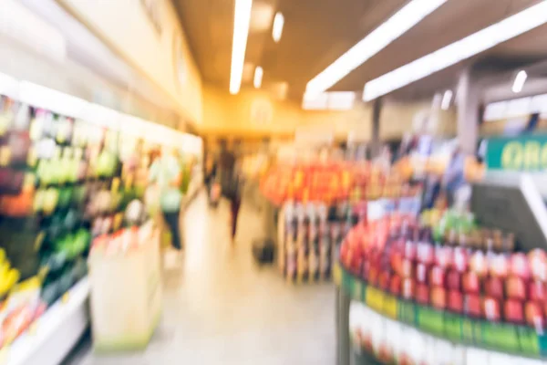 Verschwommenes Hintergrundbild Kunden Beim Einkaufen Einem Lokalen Lebensmittelgeschäft San Francisco — Stockfoto
