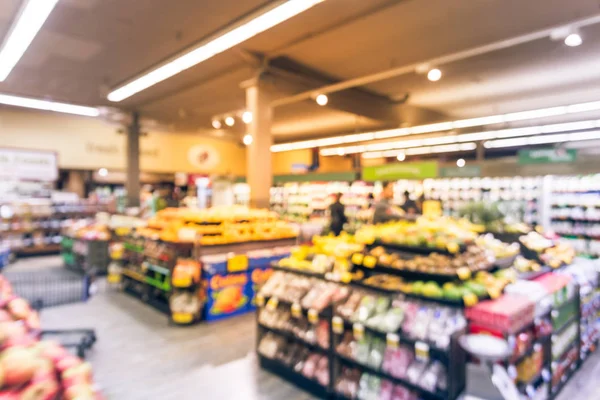 Elmosódott Háttér Kép Vevő Vásárlás Helyi Élelmiszer Áruház San Francisco — Stock Fotó