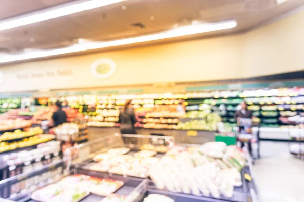 Vintage Toon Onscherpe Achtergrond Afbeelding Klant Winkelen Bij Lokale Supermarkt — Stockfoto