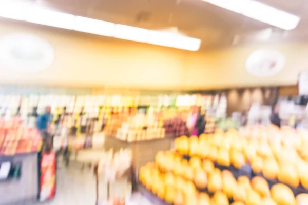 Vintage Tone Blurred Background Image Customer Shopping Local Grocery Store — Stock Photo, Image