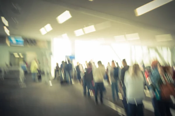 Blurred Passenger Queuing Final Gate Onboard Dallas Fort Worth Airport Royalty Free Stock Images