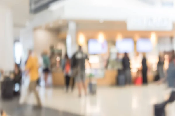 Elmosódott Mozgás Emberek Queuing Sorban Airport Coffee Shop Ban San — Stock Fotó