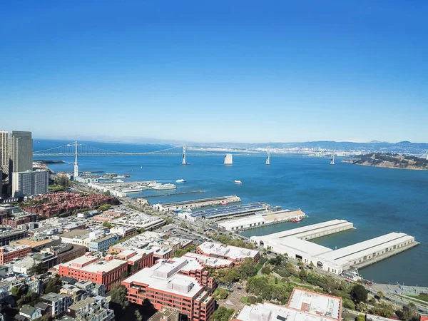 Vista Aérea Del Paseo Marítimo San Francisco Con Jackson Square —  Fotos de Stock