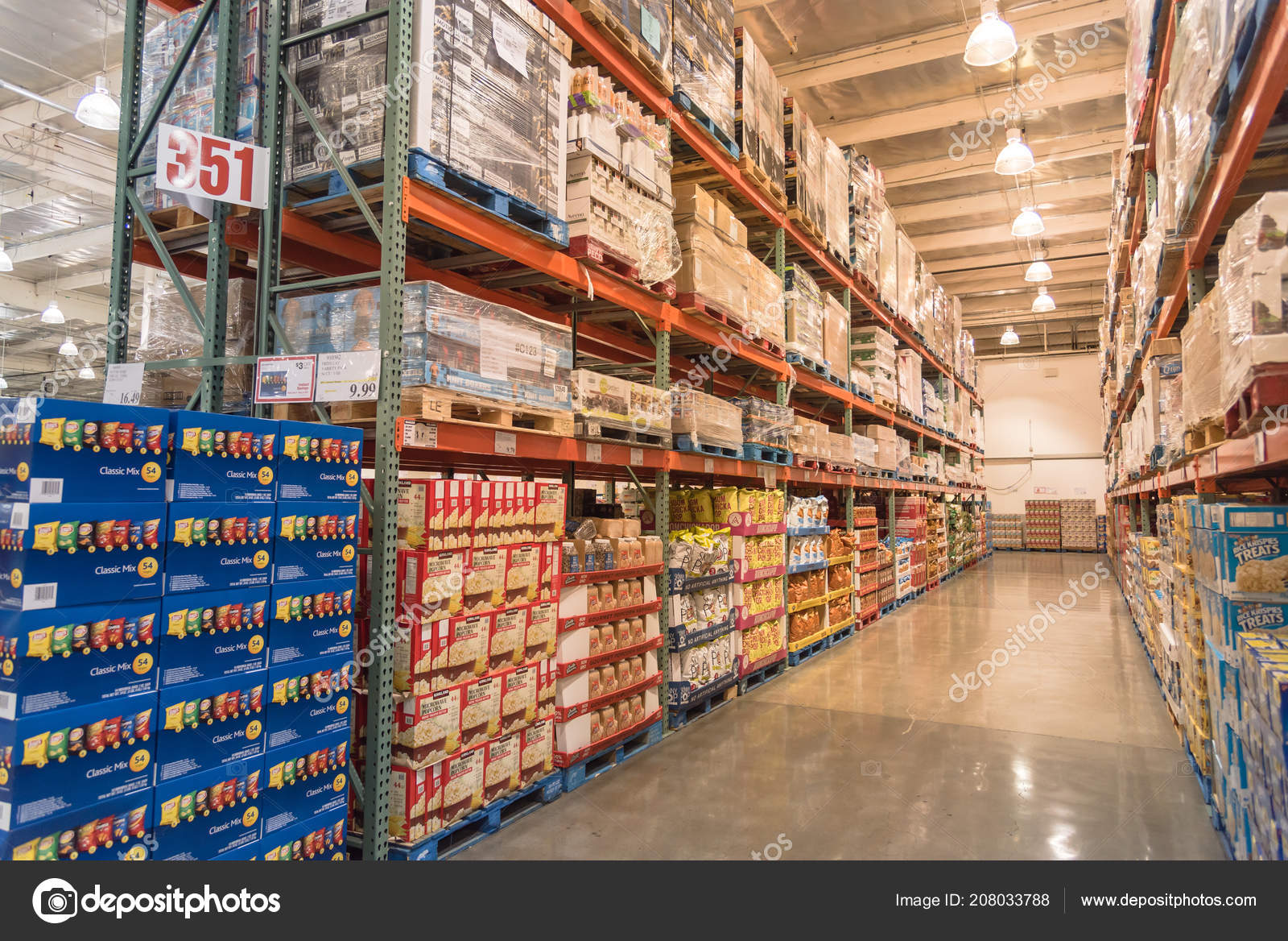 Seattle Jul 2015 Costco Wholesale Big Boxes Store Floor