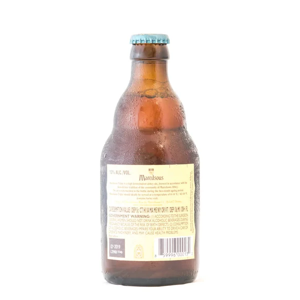 Irving Ago 2018 Studio Filmó Una Botella Cerveza Belga Tripel —  Fotos de Stock