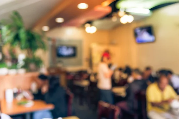 Motion Blurred Image Small Crowd Pho Restaurant Houston Texas Usa — Stock Photo, Image