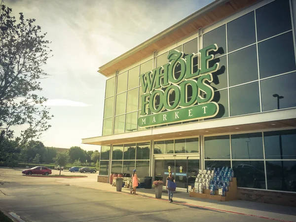 Irving Aug 2018 Facade Entrance Whole Foods Market Store Sunny — Stock Photo, Image