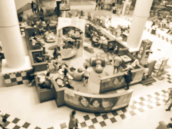 Vintage Ton Verschwommen Draufsicht Weiche Spielgeräte Indoor Spielplatz Einem Einkaufszentrum — Stockfoto