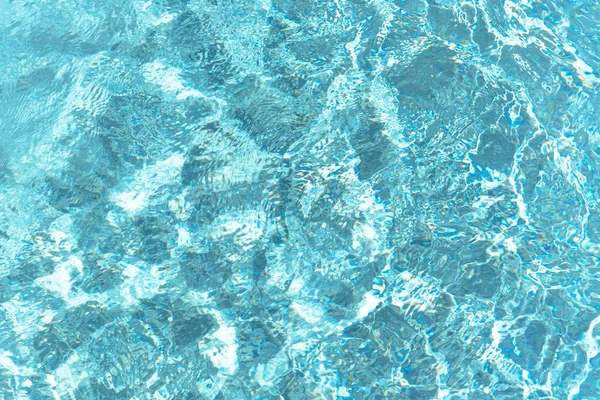 Blue Bright Ripple Water Surface Swimming Pool Abstract Background Motion — Stock Photo, Image