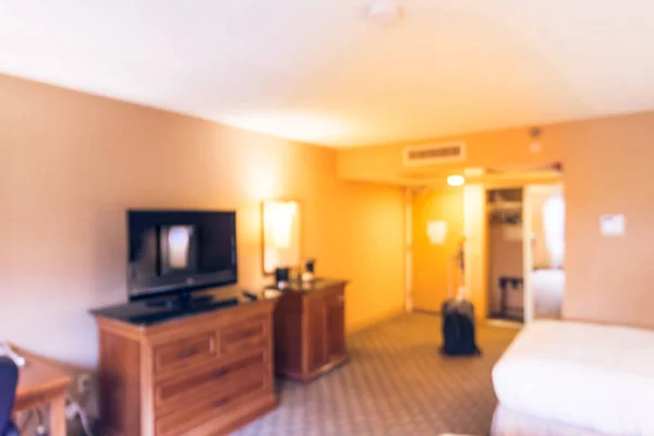 Verschwommene Typische Doppelzimmer Und Kleiderschrank Amerikanischen Hotel — Stockfoto