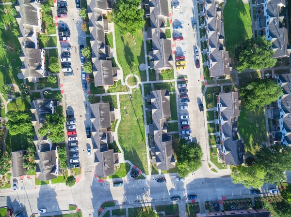 Luchtfoto Van Residentiële Huizen Wijk Buitenwijken Van Het Centrum Van — Stockfoto