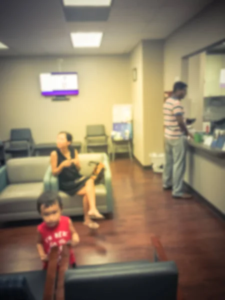 Blurred Motion Patients Check Waiting Medical Center Hospital Office Primary — Stock Photo, Image