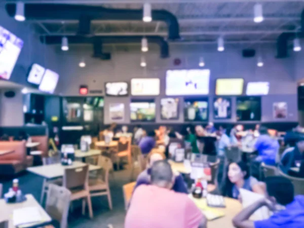 Vintage Tone Blurred Abstract Sports Bars Restaurants Usa Defocused People — Stock Photo, Image