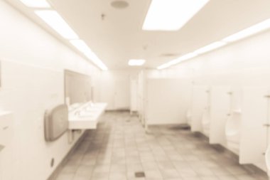 Vintage sesi bulanık soyut temiz beyaz genel erkekler tuvaleti Texas, Amerika mobilya mağazasında dekorasyon