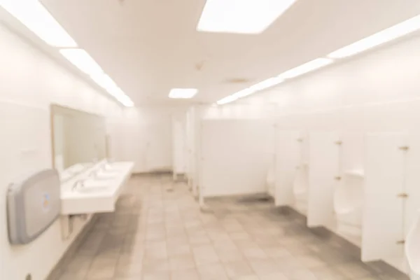 Blurred Abstract Clean White Decorating Public Men Restroom Furniture Store — Stock Photo, Image