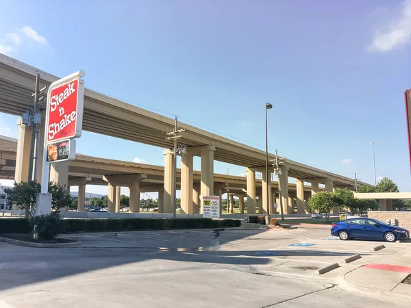 Lewisville Usa Sep 2018 Entrada Fachada Steak Shake Cerca Autopista — Foto de Stock