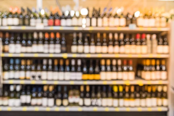 Houston Texas Mağazada Sergilenen Fiyat Etiketleri Ile Şarap Raflar Bulanık — Stok fotoğraf